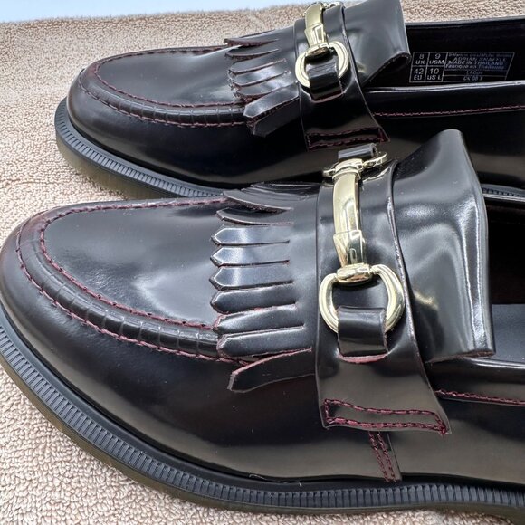 Dr Martens Unisex M 9/10 Adrian Snaffle Smooth Leather Kiltie Casual Loafers - Picture 5 of 8